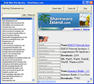 Bulk Web Site Monitor screenshot